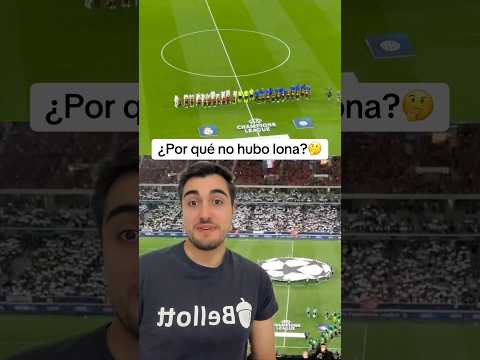 La LONA del BALÓN de la CHAMPIONS LEAGUE no estaba en el BERNABÉU #futbol