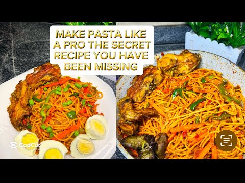 HOW TO MAKE EASIEST & TASTIEST JOLLOF SPAGHETTI RECIPE FOR BEGINNERS {NIGERIAN PASTA}. STEP BY STEP