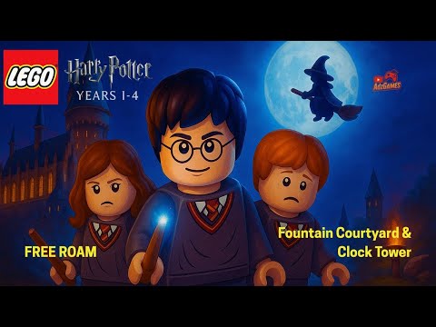 LEGO Harry Potter: Years 1-4: Fountain Courtyard & Clock Tower - FREE ROAM