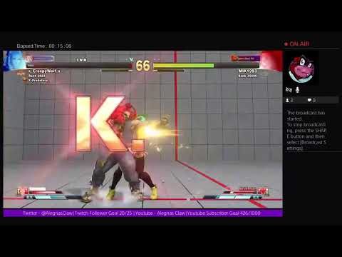 SFV CE - Master Rank (Vega) Stream
