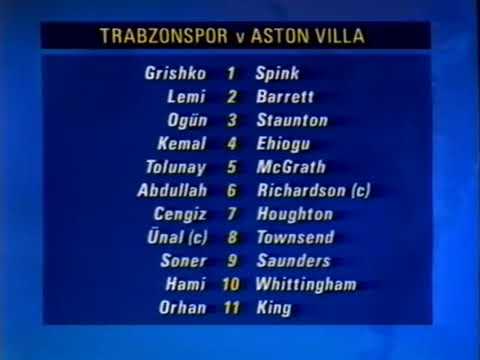 Aston Villa v Trabzonspor UEFA cup '94