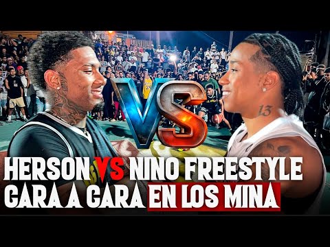 HERSON THE PANTHER FACE TO FACE WITH NINO FREESTYLE IN THE MINA