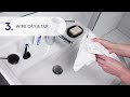 BRAUN iO RB CWF-4 Ultimate Clean Baltas 4ct antgaliai dantų šepetėliui
