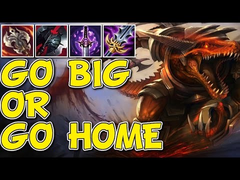 GO BIG OR GO HOME! FULL AD RENEKTON VS ILLAOI UNRANKED TO DIAMOND #70 (LEAGUE OF LEGENDS)