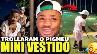 TROLLARAM O PIGMEU COM MINI VESTIDO E LEVARAM ELE PRA JOGAR GOLFE!