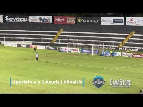 OPERÁRIO 1 (4) x (3) 0 AZURIZ | Quartas de Final do Campeonato Paranaense - TV NEC