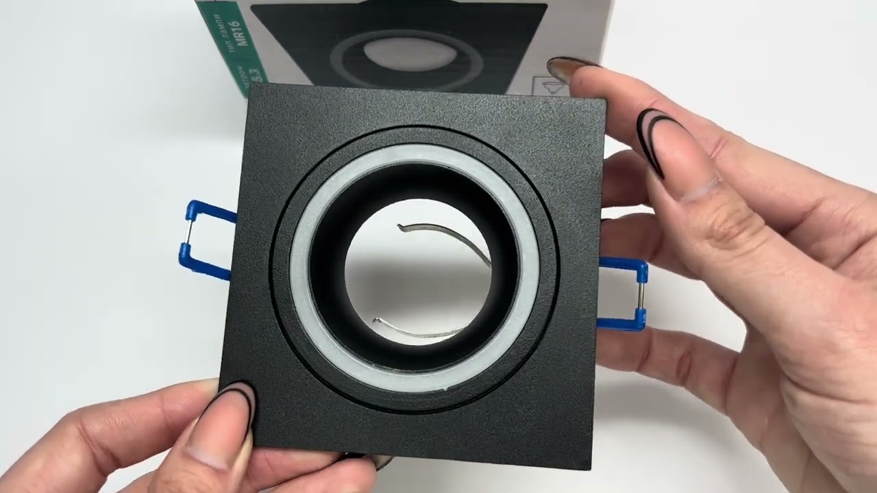 Врізний поворотний точковий світильник FERON DL6140 MR-16 чорний 01793