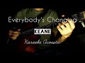 Everybody's Changing - Keane (karaoke acoustic, no vocal, lyrics)