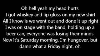 Luke Bryan I&#39;m Hungover Lyrics