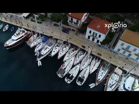 Kioni, Ithaca, Ionian Islands, Greece 2019.05 aerial video
