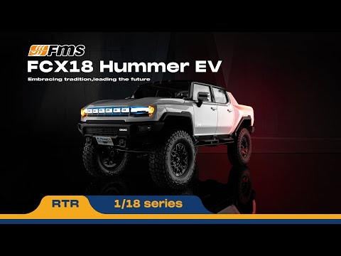 FMS FCX18 Hummer EV 1/18 RTR – White | FMS11852RTRWH