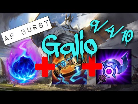 AP Burst Galio Mid is REALLY STRONG!!! | Galio Mid Vs Ekko | Galio Season 10 gameplay