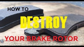 GRINDING/SCRAPING BRAKES - How to diagnose