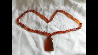 Náhrdelník z myanmarského jantaru PB-37