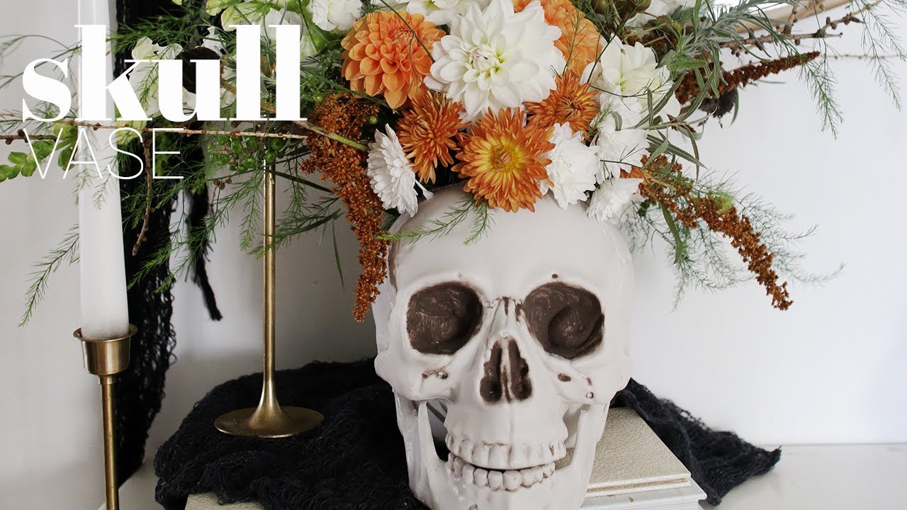 DIY Skull Vase