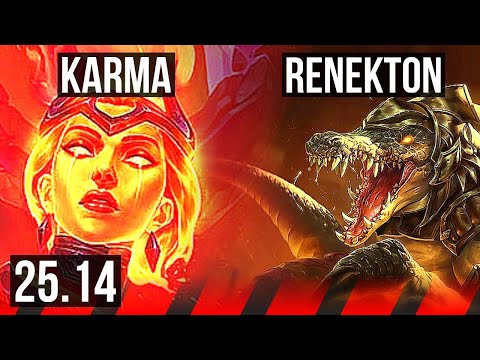KARMA vs RENEKTON (TOP) | EUW Master | 25.14