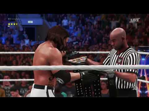 WWE2K18 glitch after winning double title