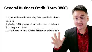 Form 3800: Filing the General Business Credit