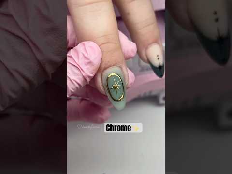 Chrome nails✨ #chromenails #nailart #naildesign #nailtech #handpaintednailart #chrome