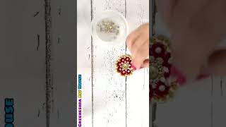 #shorts DIY Rakhi making at home/How to make rakhi at home #youtubeshorts #shortvideo