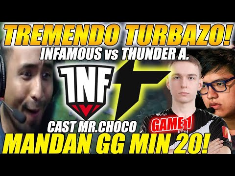 🔴THUNDER A.vs INFAMOUS 🔵[GAME1/bo2] - TREMENDO TURBAZO, MANDAN GG MIN 20 - BTS S13 | DOTA 2