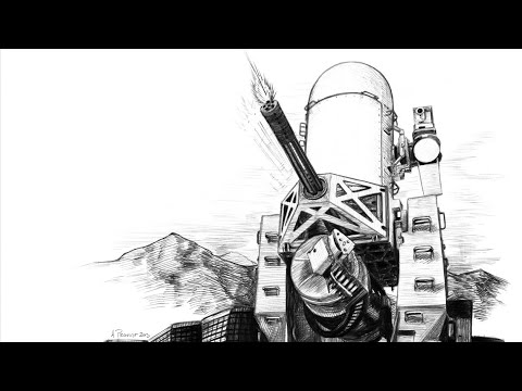 C-RAM shoots down MIG29 Fighter Jet -  Night Fire