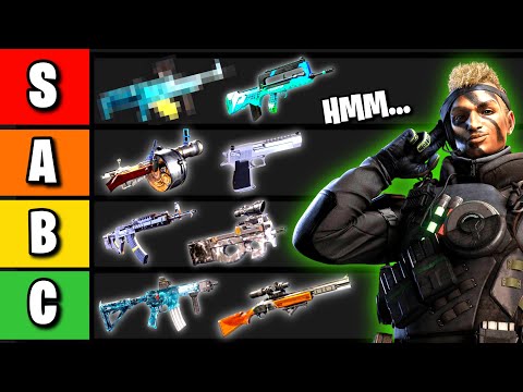 Official Rainbow Six Weapon Tier List