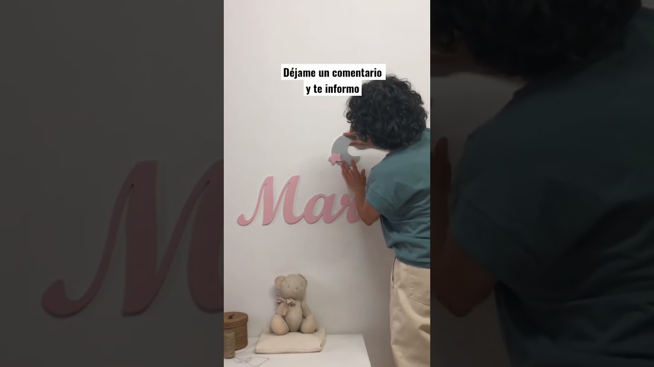 Nombres para decorar la pared 💫#decor #letras #decoracion #babyshower