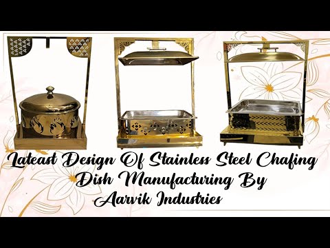 Rectangular modern stainless steel chafing dishes 7.5 litre