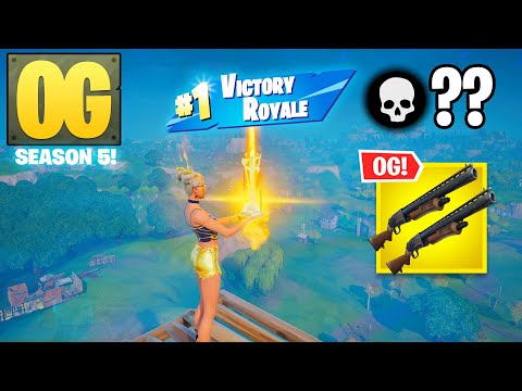 Fortnite OG Season 5 | High Kill Solo Win Full Gameplay (Double Pump)