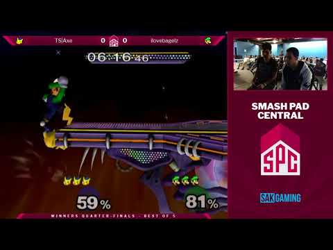 SPC 74 Winners Quarters - TS|Axe (Pikachu) vs ilovebagelz (Luigi)