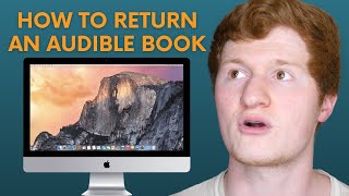 How to Return a Book on Audible on Your Computer | Tutorial