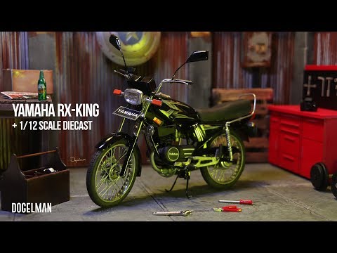 YAMAHA RX KING MINIATUR 1/12 SCALE DIECAST - STOP MOTION REVIEW