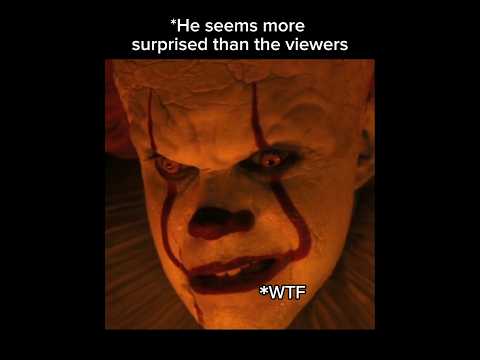 Pennywise was the most surprised | #welcometoderry #pennywise #memes #funnyshorts