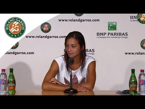 Press conference Alize Lim R1 2014 French Open
