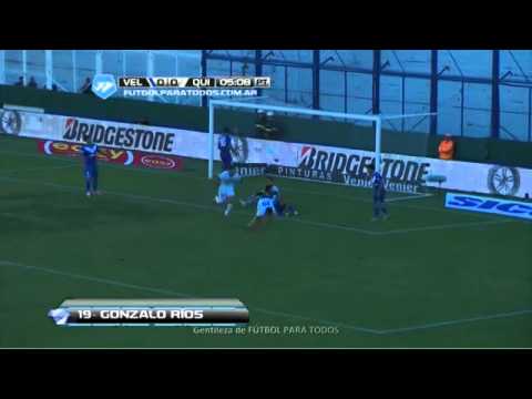Gol Ríos Vélez 0 Quilmes 1 Fecha 14 Final 2014