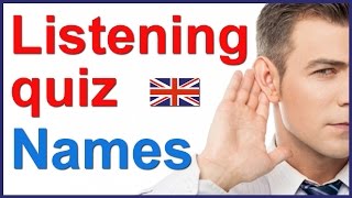 English listening and spelling quiz - People