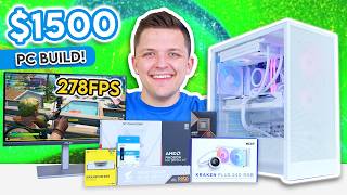$1500 Gaming PC Build 2025! 🙌 [ft. RX 9070 XT & Ryzen 9600X w/ Benchmarks]
