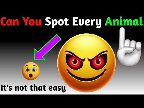 "Can You Spot Every Animal?""It's not that easy😷😷🤯🤯🤯😨😨😬😬