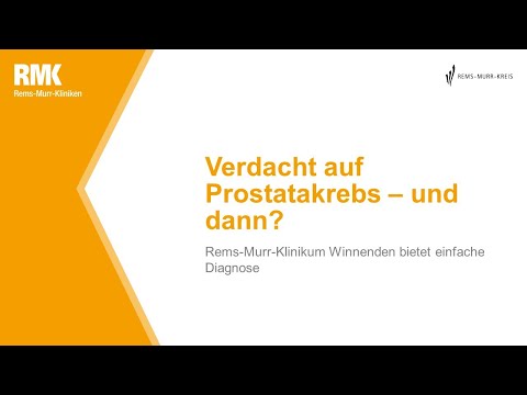 Verdacht auf Prostatakrebs - und dann? | Rems-Murr-Kliniken #remsmurrkliniken #krebs #urologie