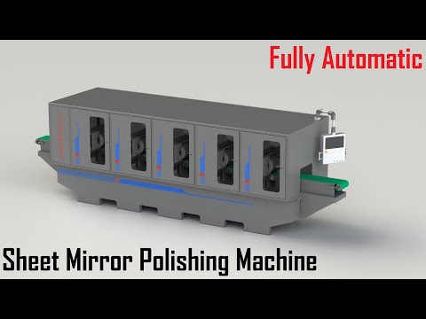 Aluminium sheet polishing machine