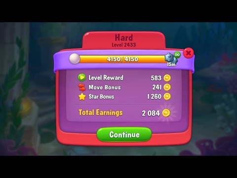 Fishdom Levels - Special Challenge level 2428 to Hard level 2433
