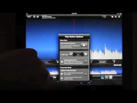 Transcribe Mode in Anytune 3.8 iOS Music Slow Downer App