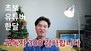 초보 유튜버 한달, 구독자 300명 돌파 감사 - 콘텐츠 꿀팁 & 2019년 신년인사