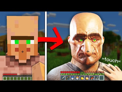 Minecraft, But Everything I touch turns Realistic...