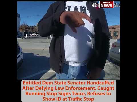 Entitled Dem State Senator Handcuffed Defying Law Enforcement, Refuses to Show ID at Traffic Stop