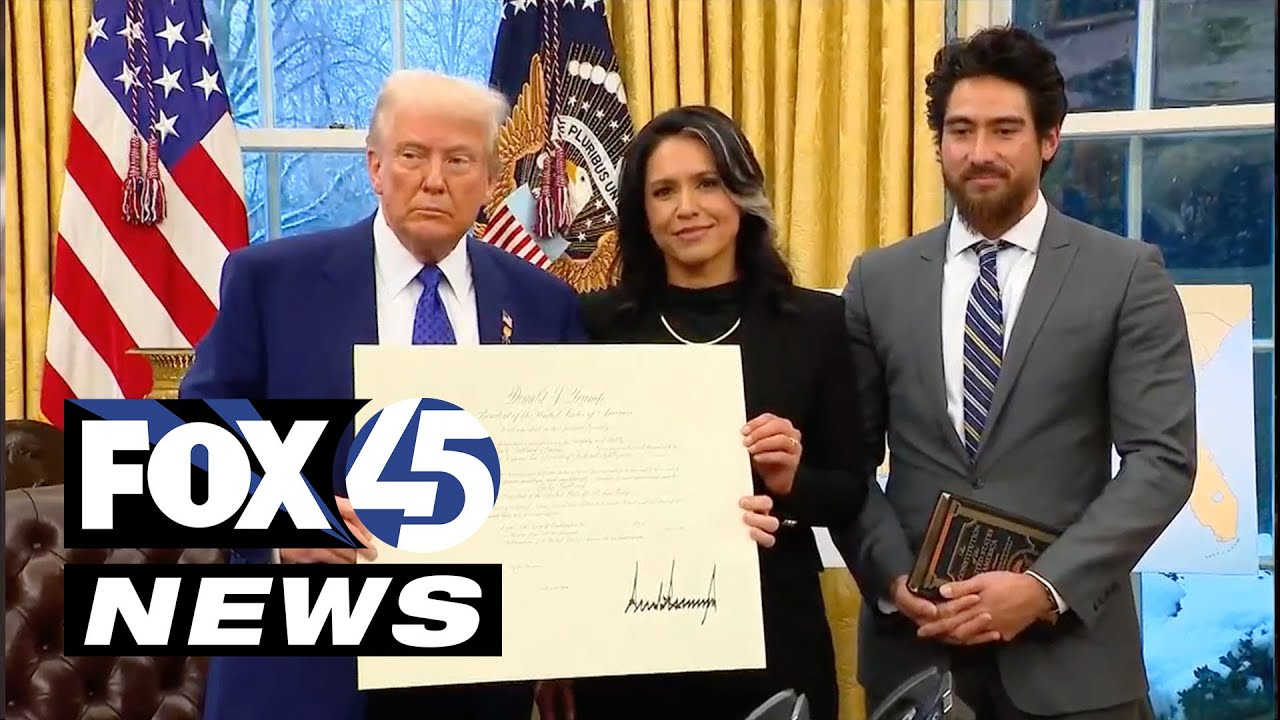 Tulsi Gabbard was sworn in at the Oval Office this afternoon with President Trump and AG Pam Bondi