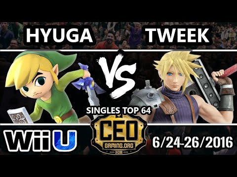CEO 2016 - Tweek (Cloud) Vs. Hyuga (Toon Link) - Winners Round 1 - Smash Wii U