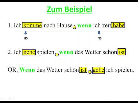 A2 - Lektion 3 - Konjunktion  Wenn