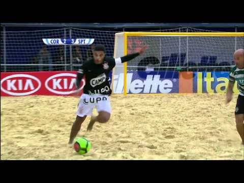 Gols - Corinthians (BRA) 4 x 3 Sporting (POR) - Mundialito de Futebol de Areia - Globo HD